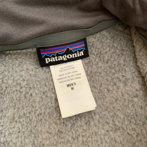 PATAGONIA Men’s Better Sweater Fleece Vest Gray Medium - Picture 3 of 4